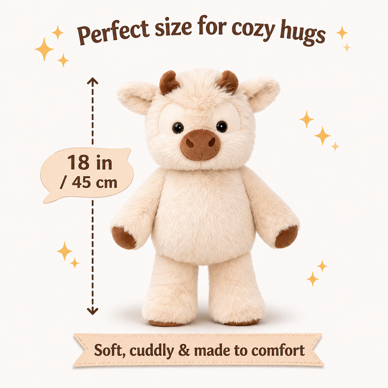 Squeezemoo bull plush